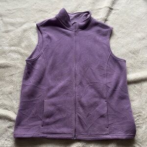 L.L.Bean Lavender Fleece Vest – Size XL | Cozy Layer | Transitional Staple |